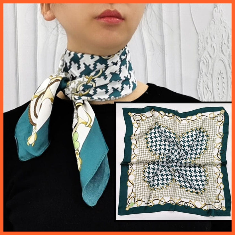 whatagift.com.au Women Scarf Handkerchief Satin Scarf | Women Summer Luxury Leopard Hair Shawl Silk Hijab