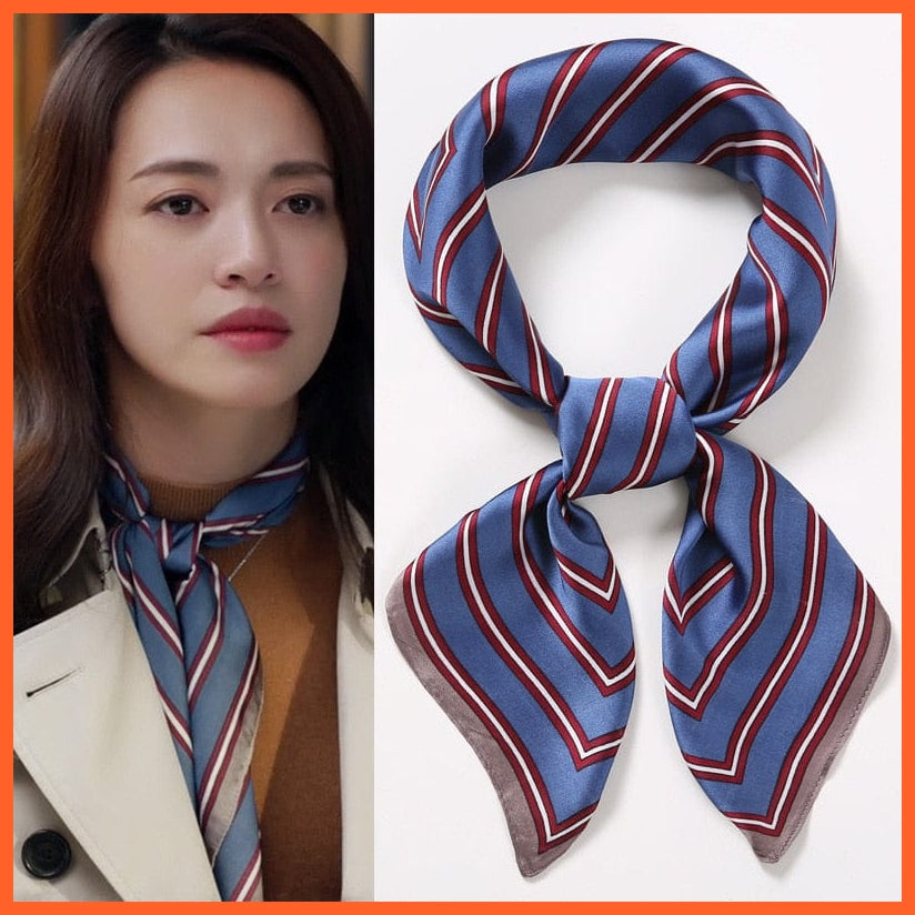 whatagift.com.au Women Scarf Handkerchief Satin Scarf | Women Summer Luxury Leopard Hair Shawl Silk Hijab