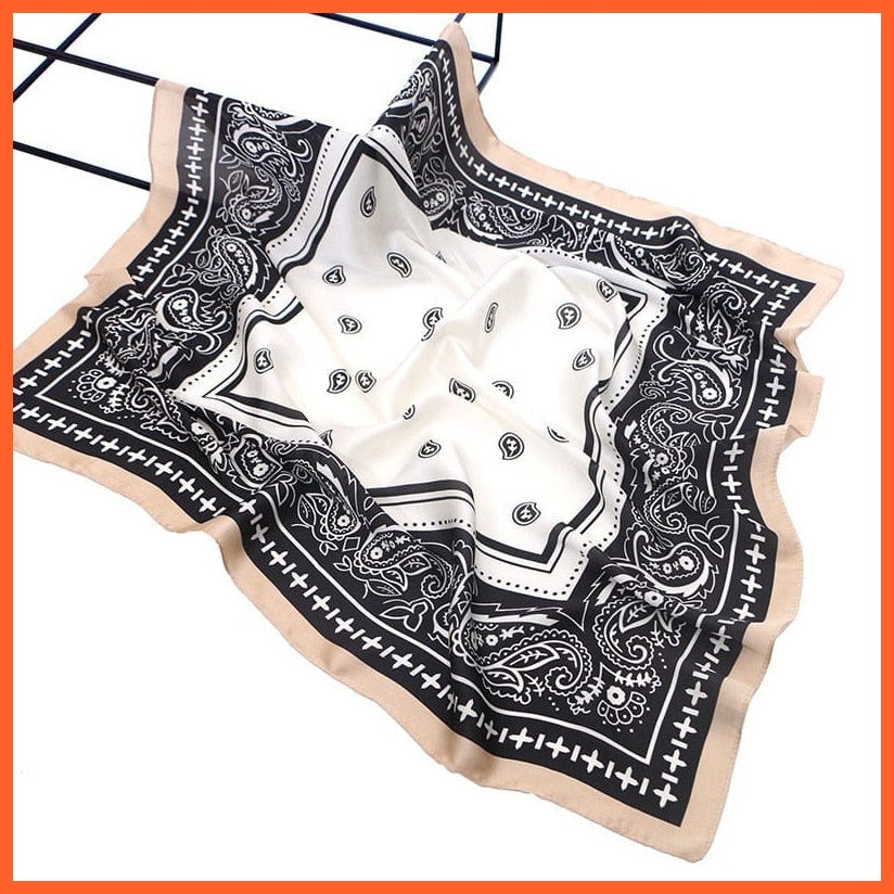 whatagift.com.au Women Scarf Handkerchief Satin Scarf | Women Summer Luxury Leopard Hair Shawl Silk Hijab