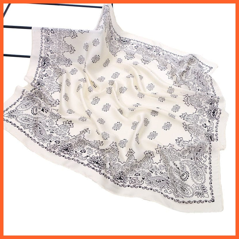 whatagift.com.au Women Scarf Handkerchief Satin Scarf | Women Summer Luxury Leopard Hair Shawl Silk Hijab