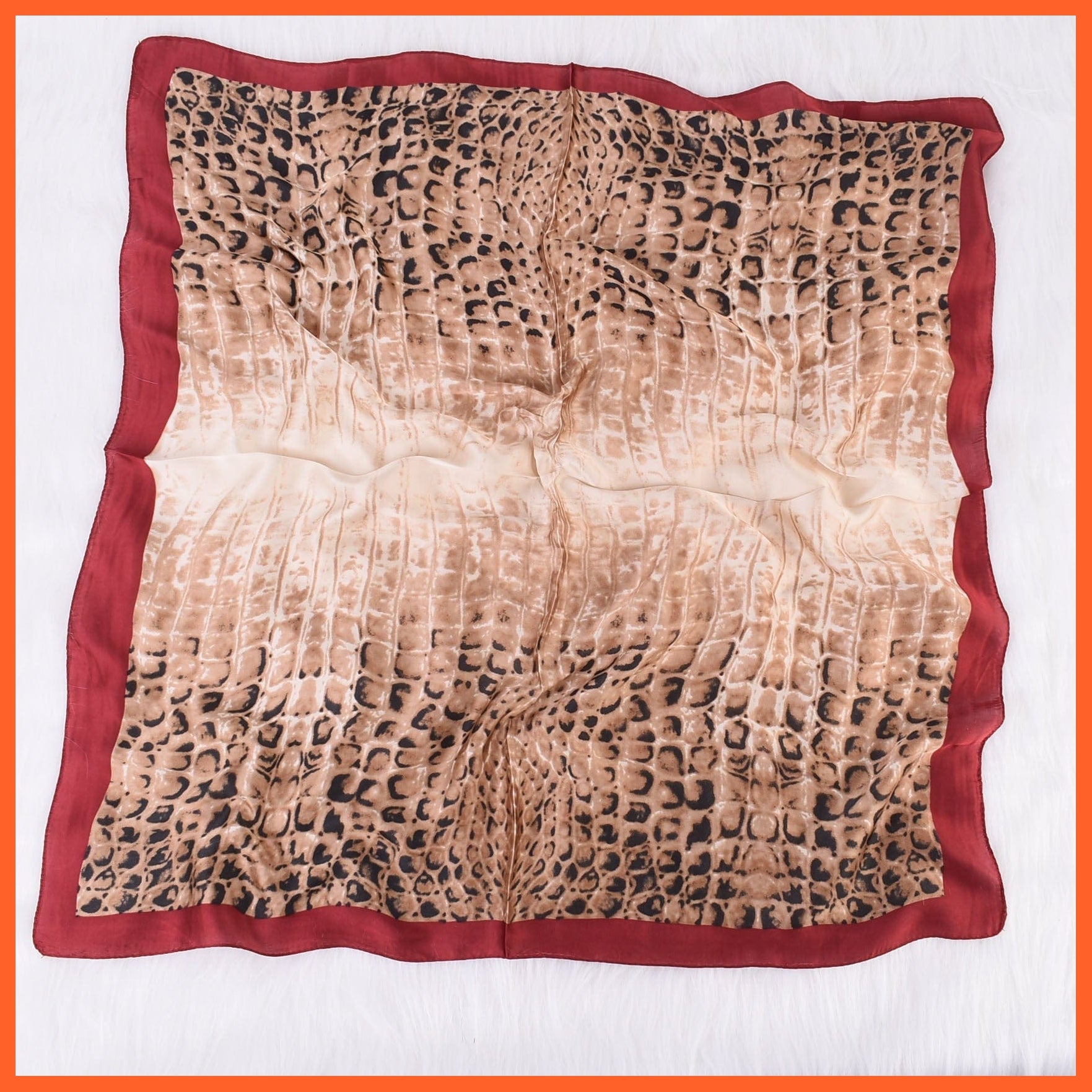 whatagift.com.au Women Scarf Handkerchief Satin Scarf | Women Summer Luxury Leopard Hair Shawl Silk Hijab