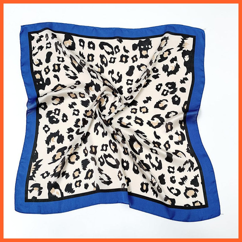 whatagift.com.au Women Scarf Handkerchief Satin Scarf | Women Summer Luxury Leopard Hair Shawl Silk Hijab