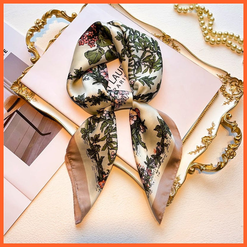 whatagift.com.au Women Scarf New Silk Scarf square fashion printed small handkerchief bandana hair band hijabs