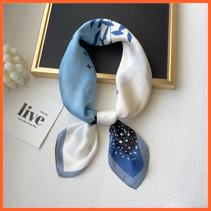 whatagift.com.au Women Scarf New Silk Scarf square fashion printed small handkerchief bandana hair band hijabs