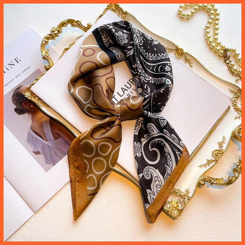 whatagift.com.au Women Scarf New Silk Scarf square fashion printed small handkerchief bandana hair band hijabs