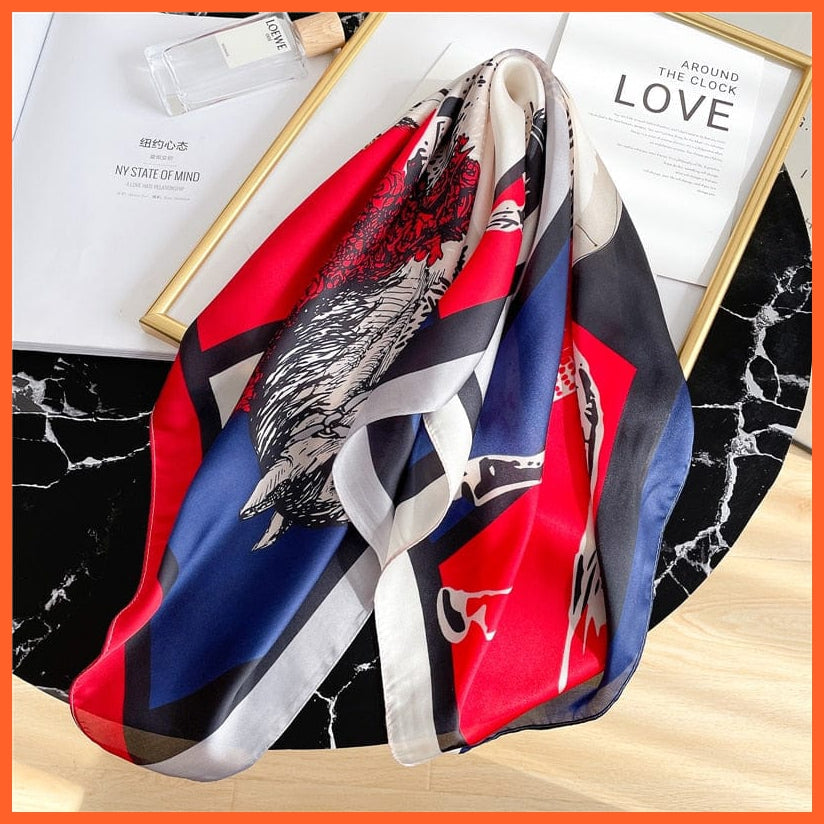 whatagift.com.au Women Scarf New Silk Scarf square fashion printed small handkerchief bandana hair band hijabs