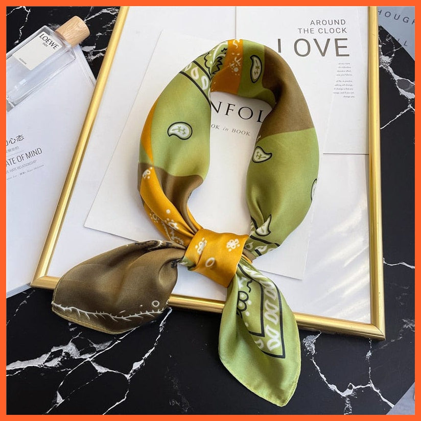whatagift.com.au Women Scarf New Silk Scarf square fashion printed small handkerchief bandana hair band hijabs