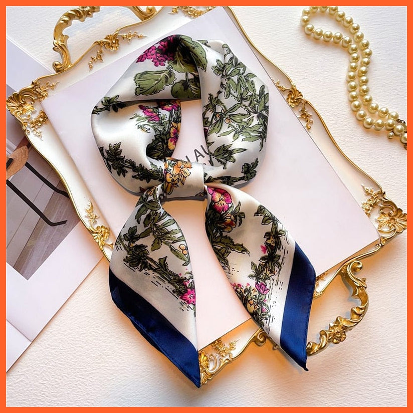 whatagift.com.au Women Scarf New Silk Scarf square fashion printed small handkerchief bandana hair band hijabs