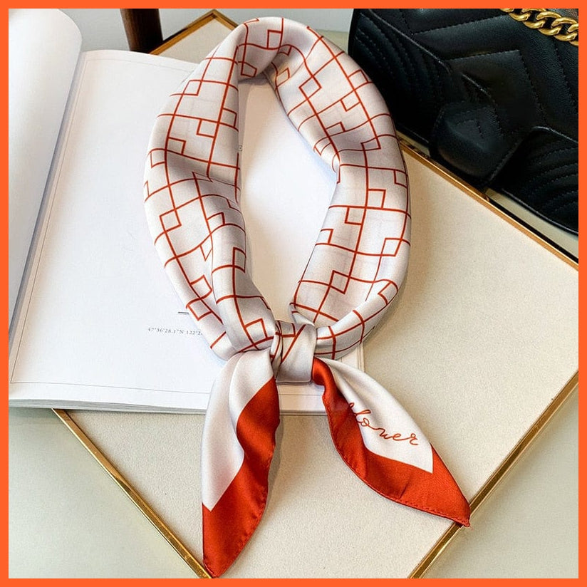 whatagift.com.au Women Scarf New Silk Scarf square fashion printed small handkerchief bandana hair band hijabs
