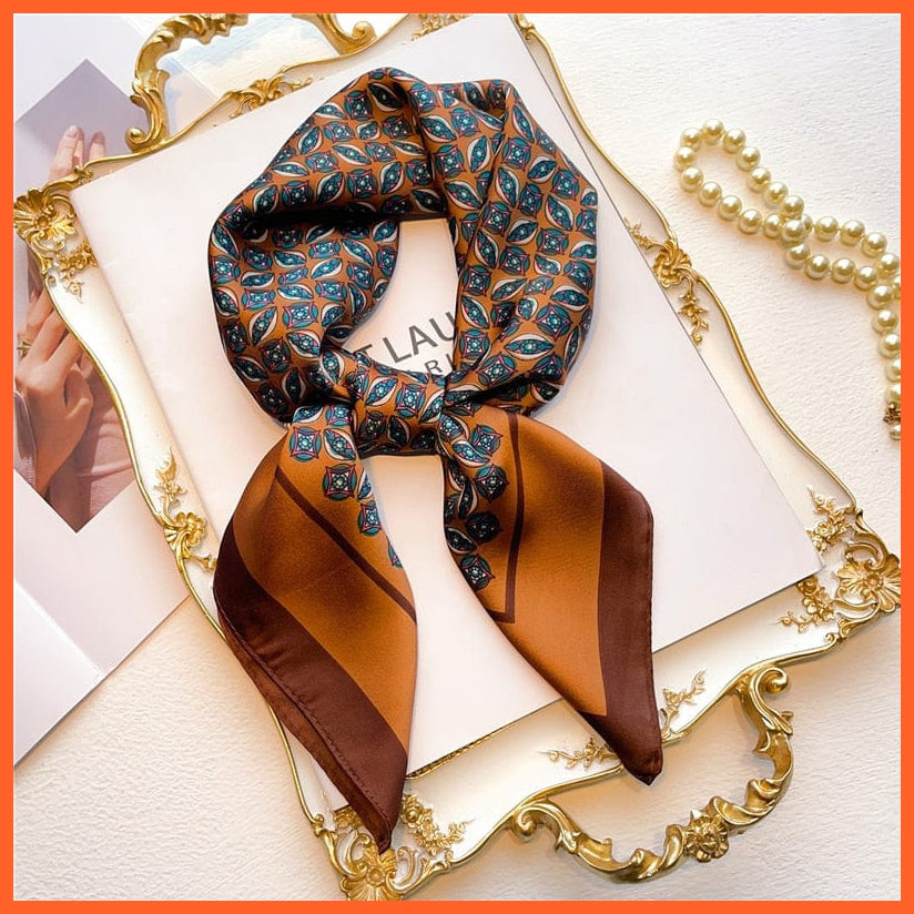 whatagift.com.au Women Scarf New Silk Scarf square fashion printed small handkerchief bandana hair band hijabs