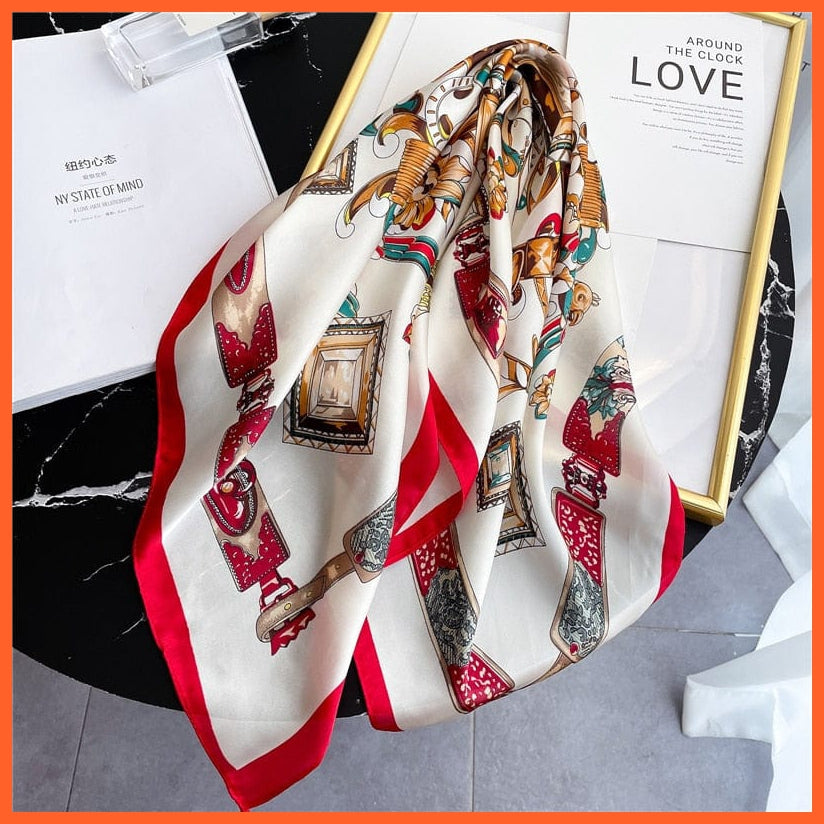 whatagift.com.au Women Scarf New Silk Scarf square fashion printed small handkerchief bandana hair band hijabs