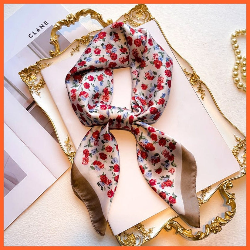whatagift.com.au Women Scarf New Silk Scarf square fashion printed small handkerchief bandana hair band hijabs