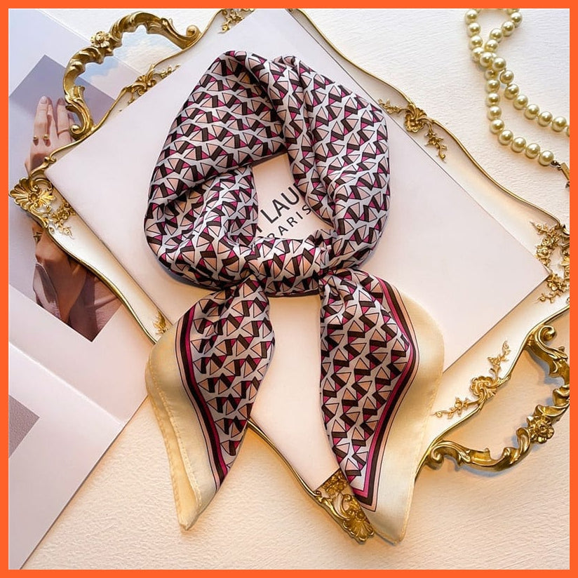 whatagift.com.au Women Scarf New Silk Scarf square fashion printed small handkerchief bandana hair band hijabs
