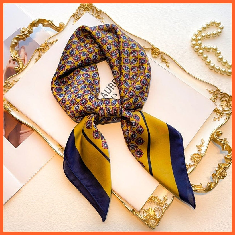 whatagift.com.au Women Scarf New Silk Scarf square fashion printed small handkerchief bandana hair band hijabs