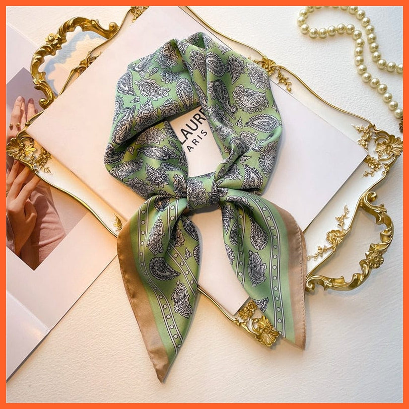 whatagift.com.au Women Scarf New Silk Scarf square fashion printed small handkerchief bandana hair band hijabs