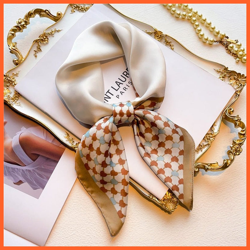 whatagift.com.au Women Scarf New Silk Scarf square fashion printed small handkerchief bandana hair band hijabs