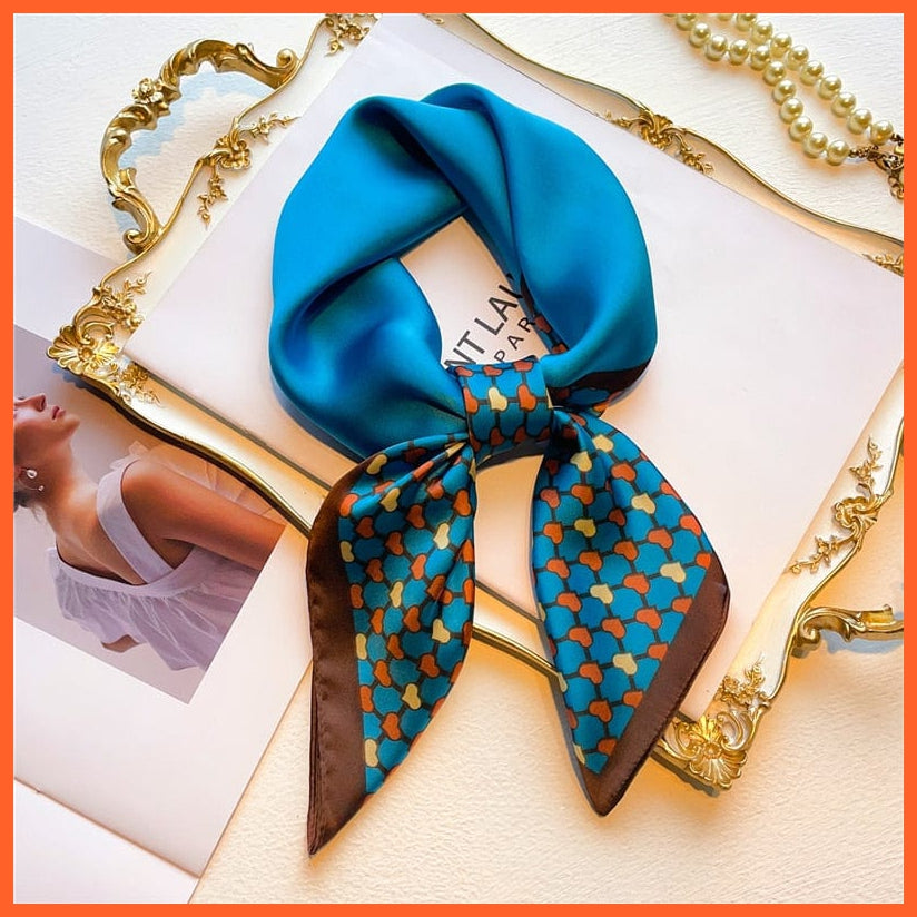 whatagift.com.au Women Scarf New Silk Scarf square fashion printed small handkerchief bandana hair band hijabs