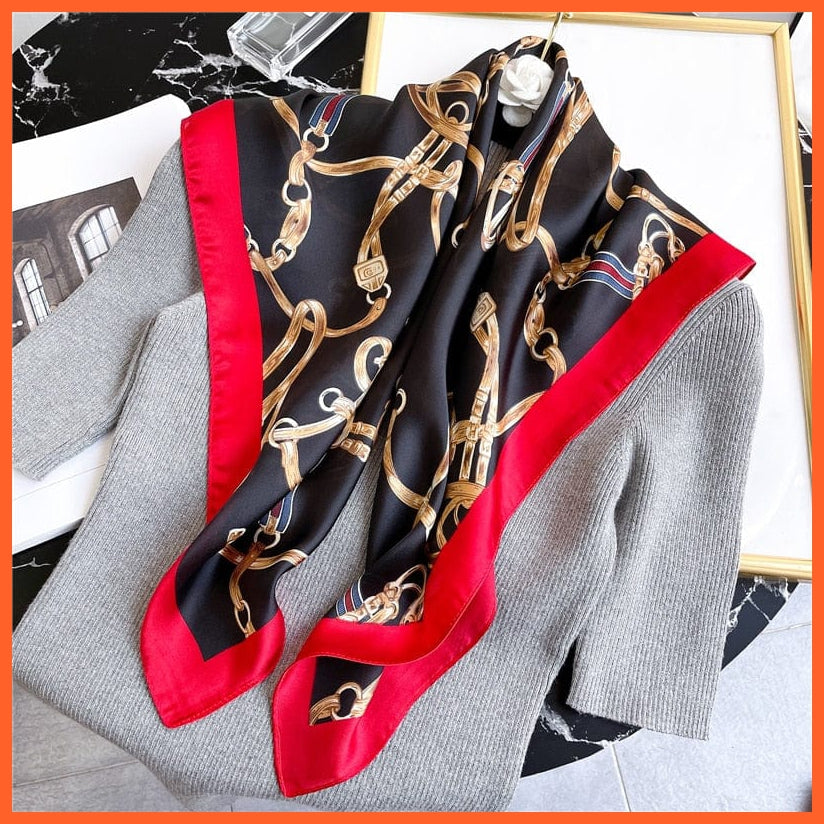 whatagift.com.au Women Scarf New Silk Scarf square fashion printed small handkerchief bandana hair band hijabs