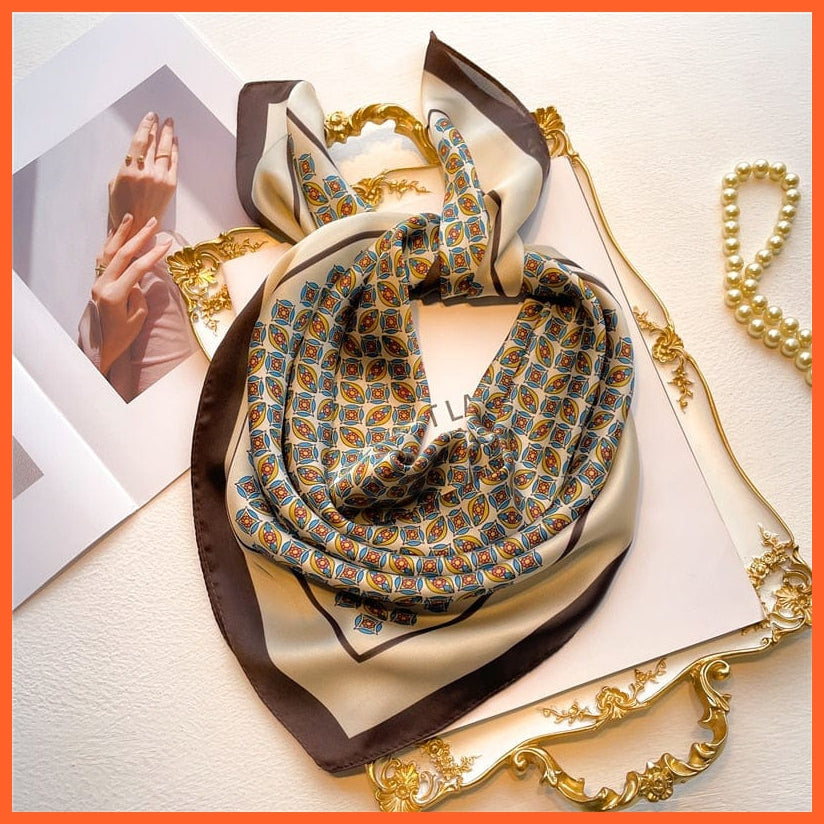whatagift.com.au Women Scarf New Silk Scarf square fashion printed small handkerchief bandana hair band hijabs