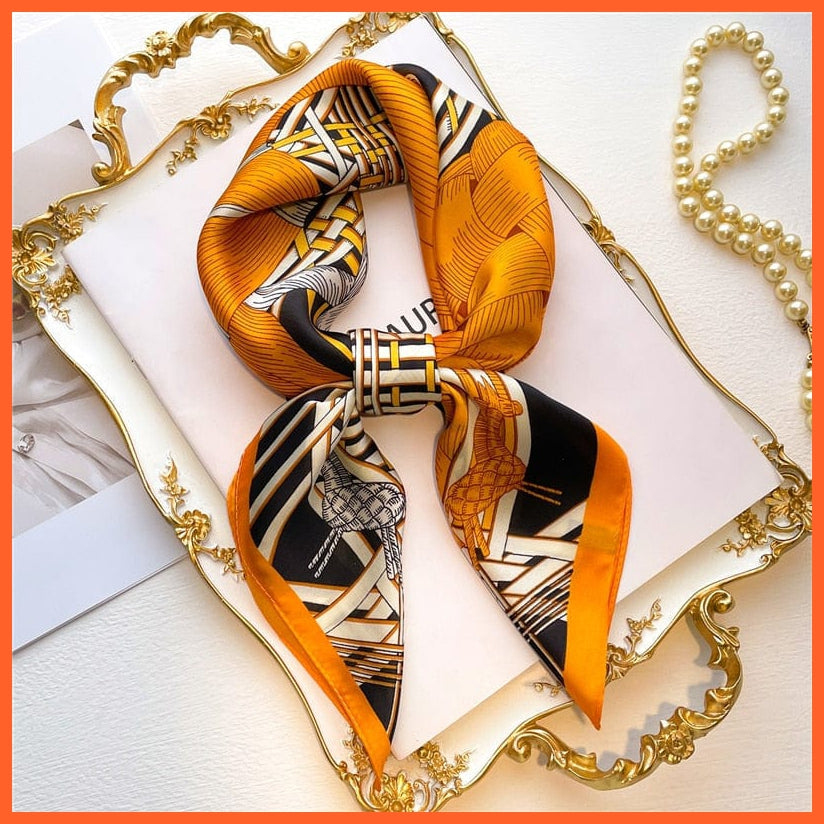 whatagift.com.au Women Scarf New Silk Scarf square fashion printed small handkerchief bandana hair band hijabs