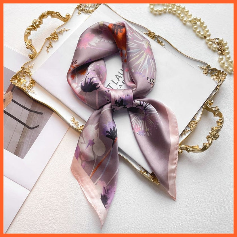 whatagift.com.au Women Scarf New Silk Scarf square fashion printed small handkerchief bandana hair band hijabs
