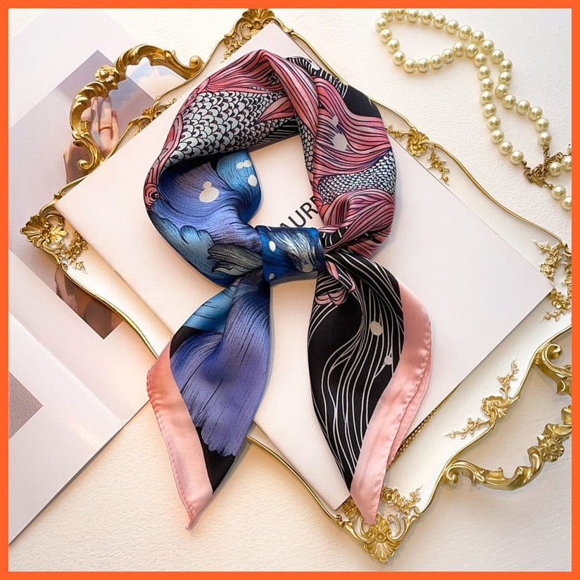 whatagift.com.au Women Scarf New Silk Scarf square fashion printed small handkerchief bandana hair band hijabs