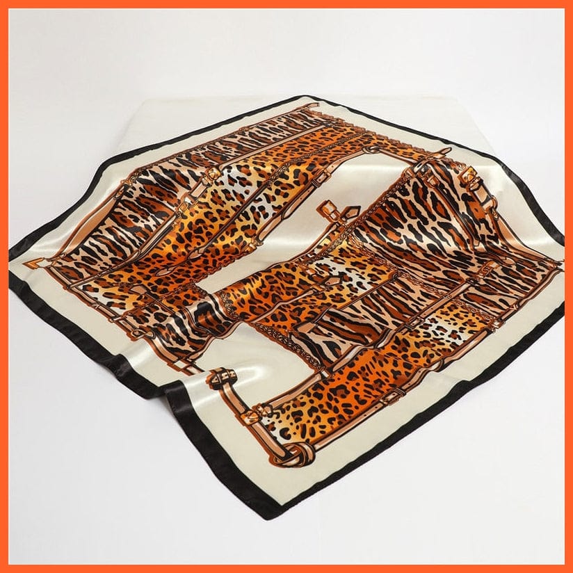 whatagift.com.au Women Scarf Silk Satin Scarf Square Women Neckerchief Shawl Wraps Printed Hijab Elegant Bandana