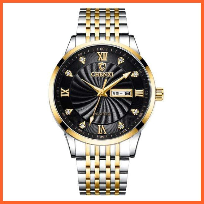 New Fashion Couple Luxury Brand Quartz Watches  |  Men Women Stainless Steel Waterproof  Watches | whatagift.com.au.