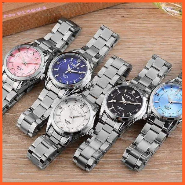 6 Fashion Colors Luxury Women'S Casual Watches | Luxury Waterproof Watch Women Rhinestone Wristwatches | whatagift.com.au.