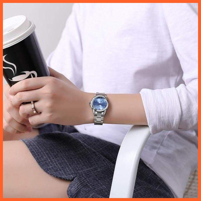6 Fashion Colors Luxury Women'S Casual Watches | Luxury Waterproof Watch Women Rhinestone Wristwatches | whatagift.com.au.