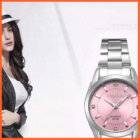 6 Fashion Colors Luxury Women'S Casual Watches | Luxury Waterproof Watch Women Rhinestone Wristwatches | whatagift.com.au.