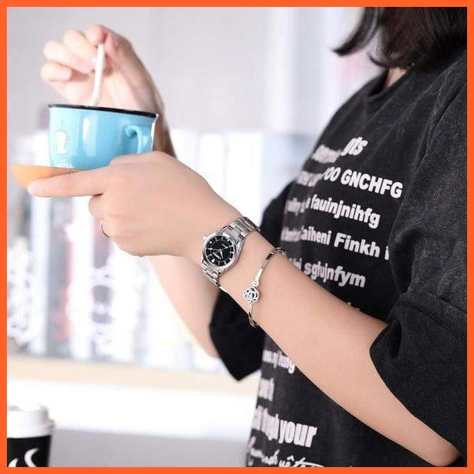 6 Fashion Colors Luxury Women'S Casual Watches | Luxury Waterproof Watch Women Rhinestone Wristwatches | whatagift.com.au.