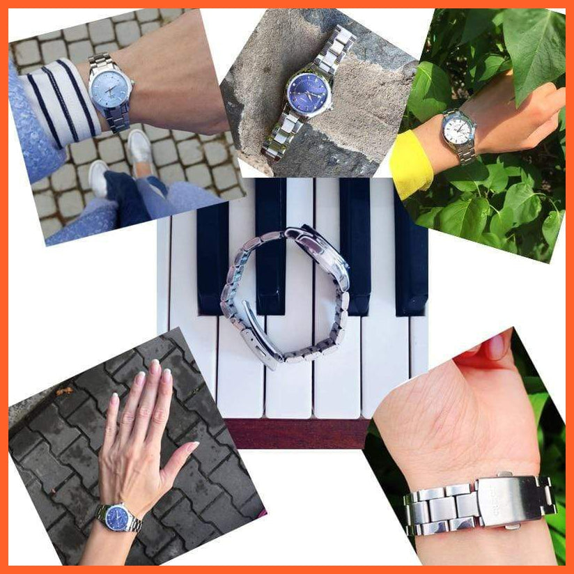 6 Fashion Colors Luxury Women'S Casual Watches | Luxury Waterproof Watch Women Rhinestone Wristwatches | whatagift.com.au.