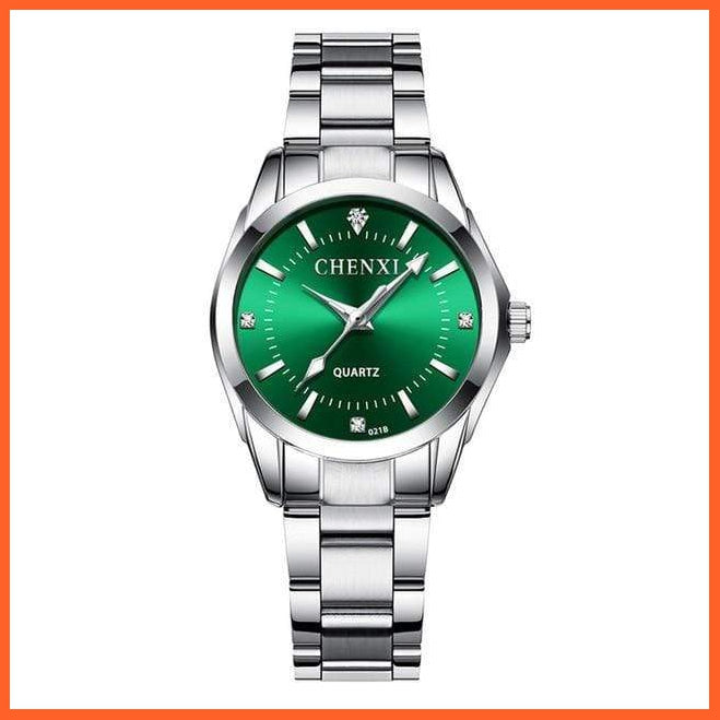 6 Fashion Colors Luxury Women'S Casual Watches | Luxury Waterproof Watch Women Rhinestone Wristwatches | whatagift.com.au.