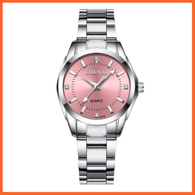 6 Fashion Colors Luxury Women'S Casual Watches | Luxury Waterproof Watch Women Rhinestone Wristwatches | whatagift.com.au.