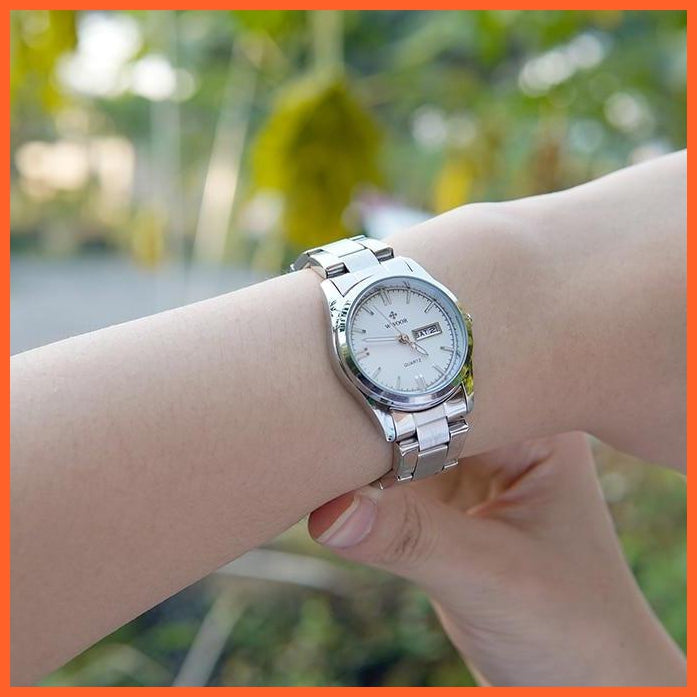 Fashion Ladies Watches Waterproof Quartz Silver Women Automatic Wrist Watch | whatagift.com.au.