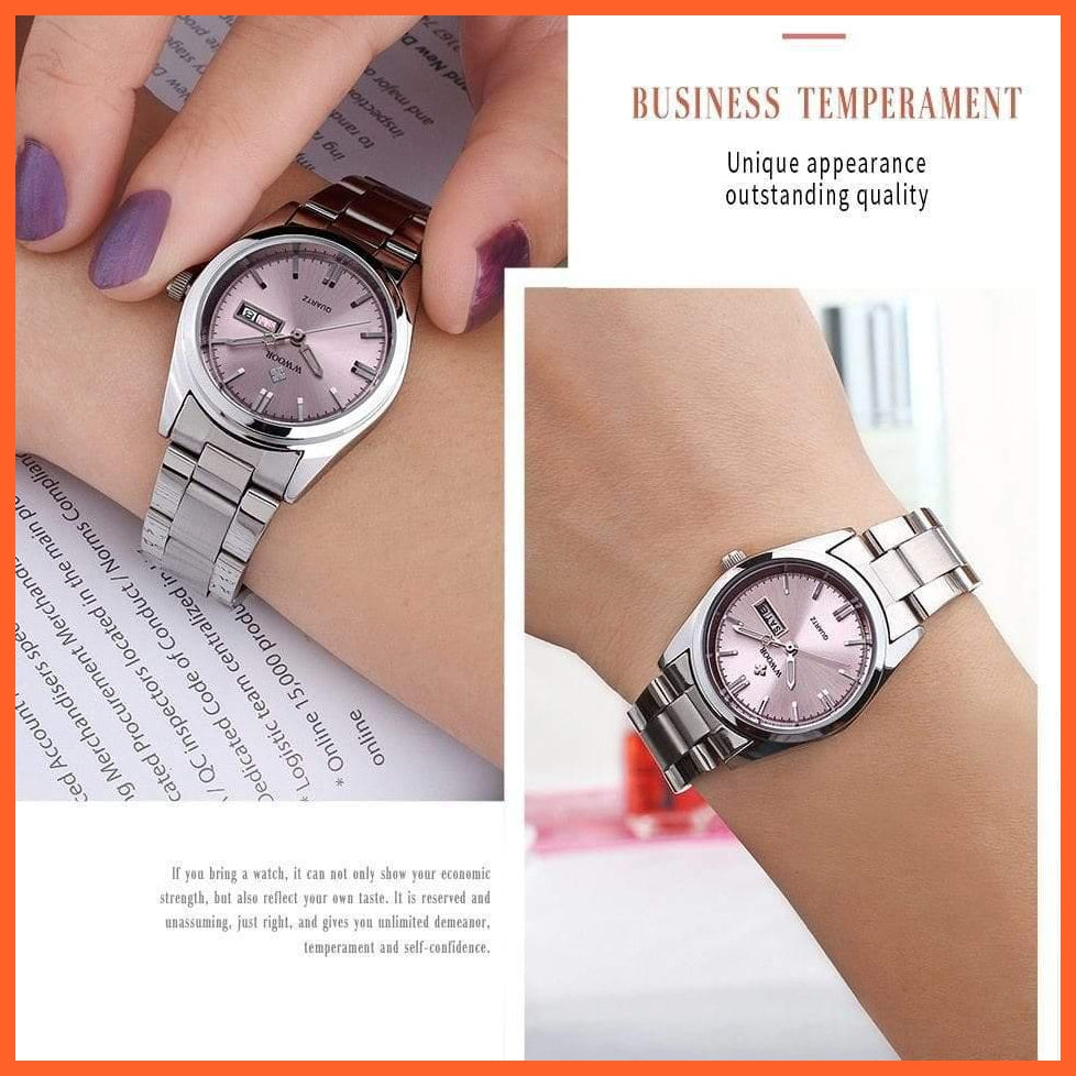 Fashion Ladies Watches Waterproof Quartz Silver Women Automatic Wrist Watch | whatagift.com.au.