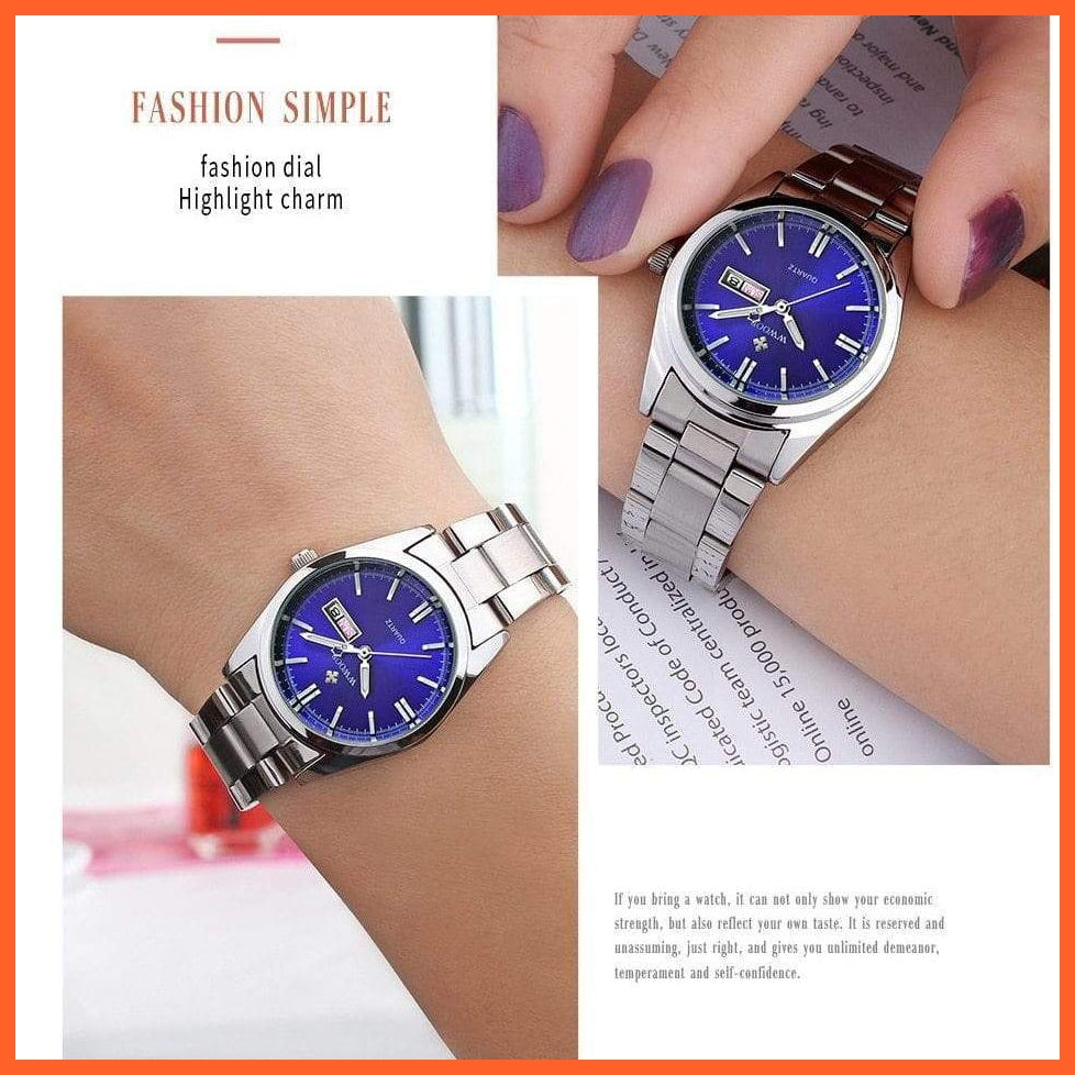 Fashion Ladies Watches Waterproof Quartz Silver Women Automatic Wrist Watch | whatagift.com.au.