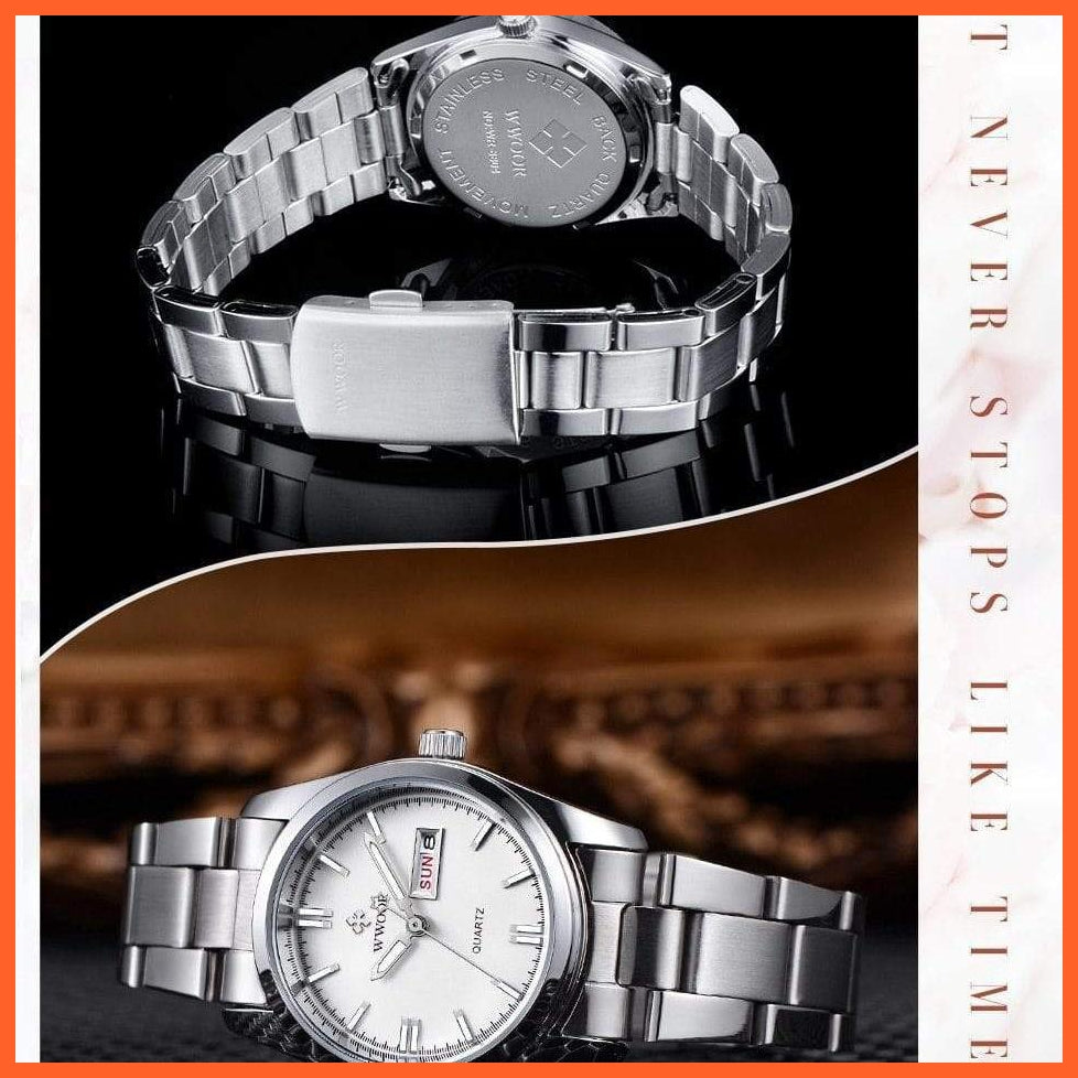Fashion Ladies Watches Waterproof Quartz Silver Women Automatic Wrist Watch | whatagift.com.au.