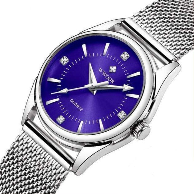 Luxury Brand Dress Gold Watch Ladies Elegant Diamond Small Quartz Wrist Watches For Women Steel Mesh Wrist Watch | whatagift.com.au.