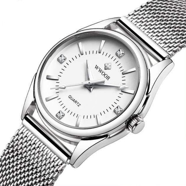 Luxury Brand Dress Gold Watch Ladies Elegant Diamond Small Quartz Wrist Watches For Women Steel Mesh Wrist Watch | whatagift.com.au.