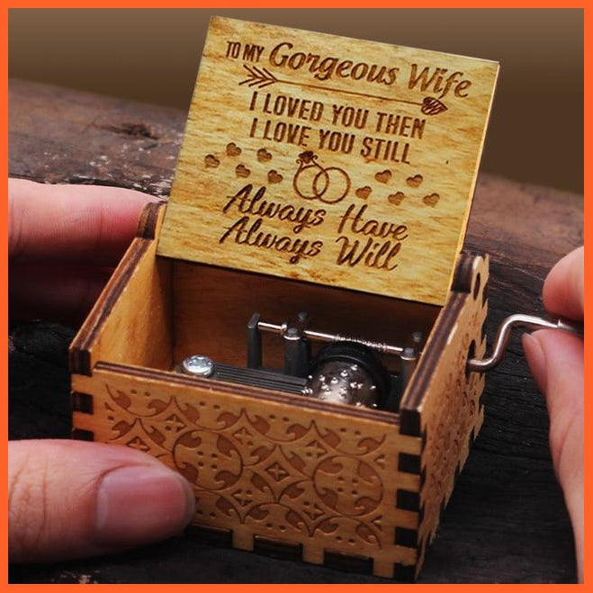 Wooden Classical Music Box For Gorgeous Wife | whatagift.com.au.