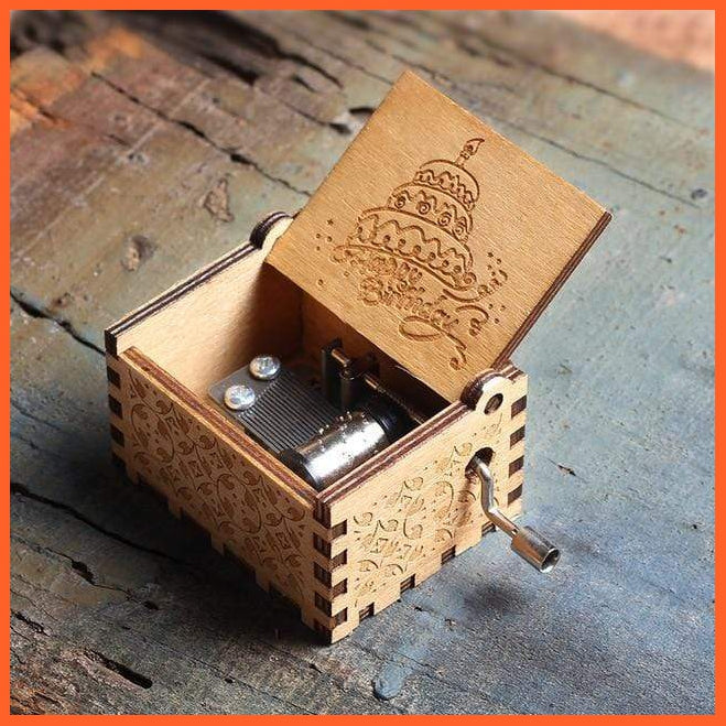 Wooden Classical Music Box Happy Birthday Tune | whatagift.com.au.