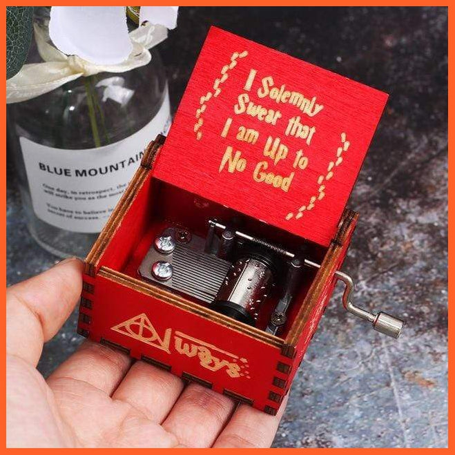 Wooden Classical Music Box Tune I Solemnly Swear Harry Potter | whatagift.com.au.