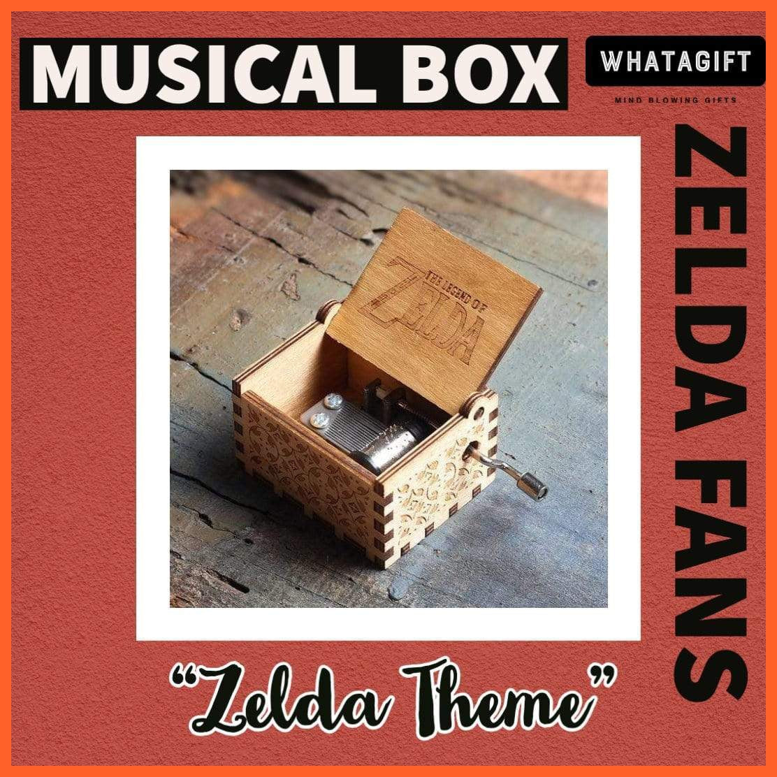 Wooden Classical Music Box Tune Zelda | whatagift.com.au.