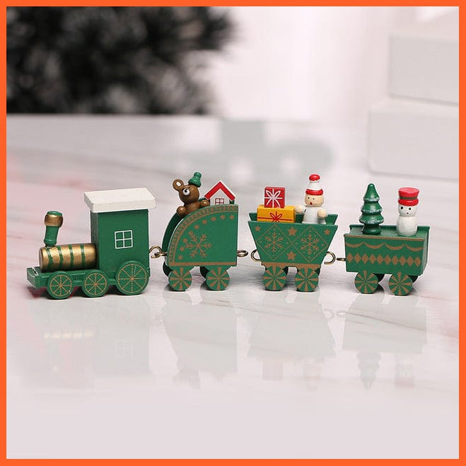 whatagift.com.au Wooden train 03 Wooden Train Christmas Decoration for Home