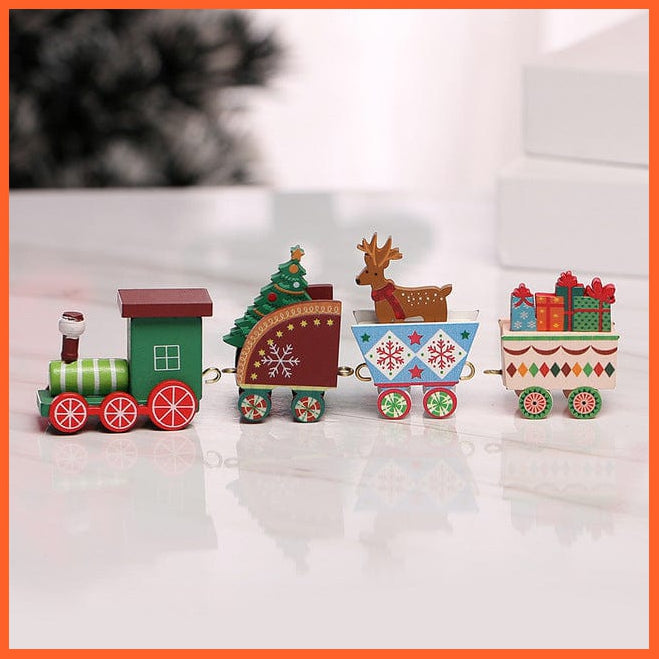 whatagift.com.au Wooden train 04 Wooden Train Christmas Decoration for Home