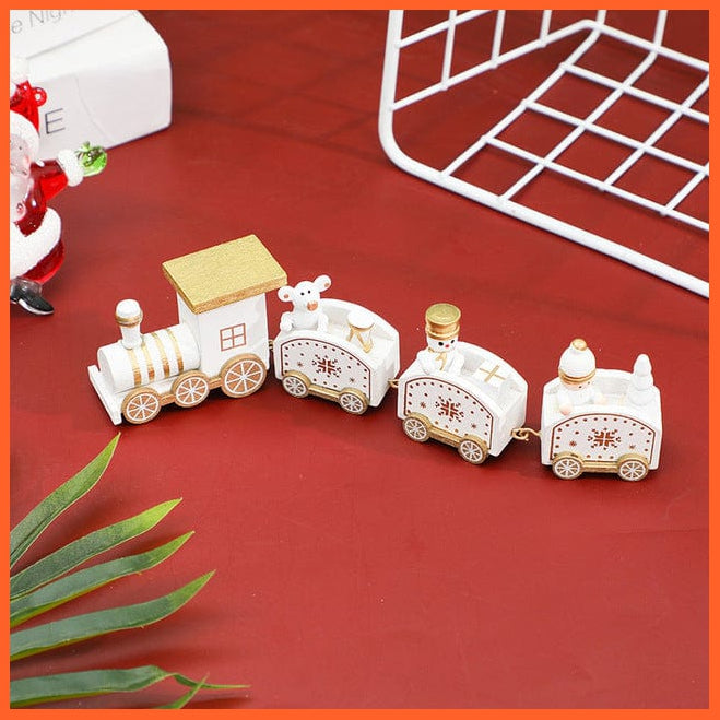 whatagift.com.au Wooden train 09 Wooden Train Christmas Decoration for Home