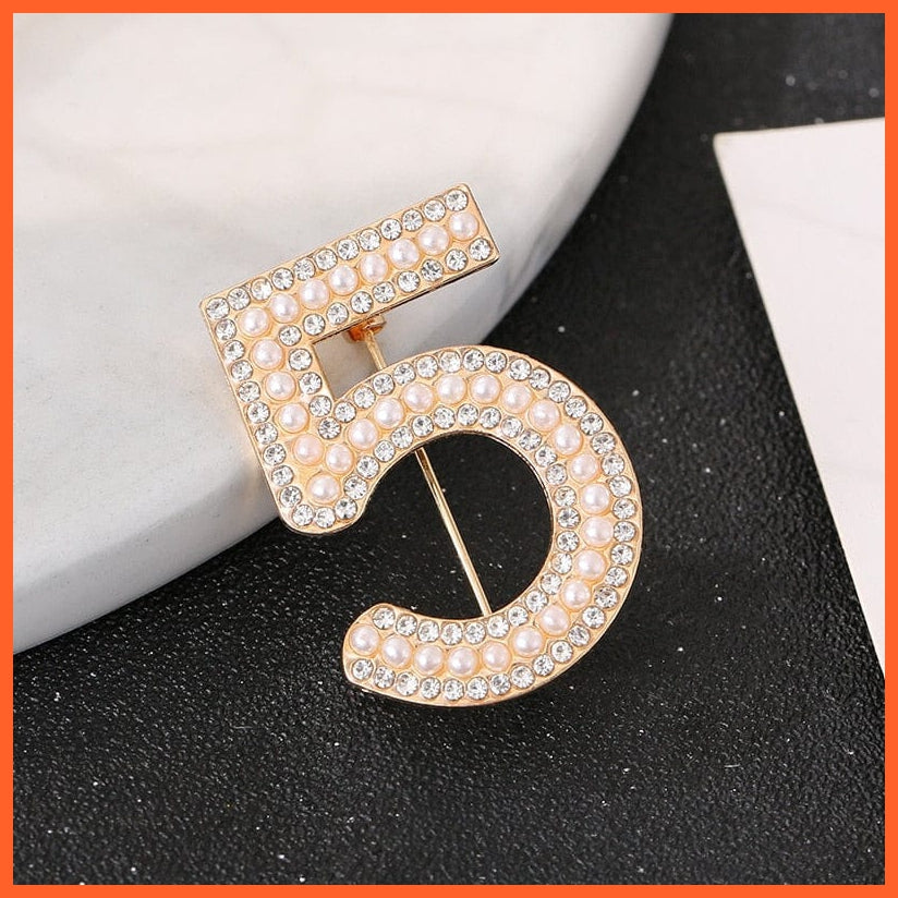 whatagift.com.au XZ0010-1 / 1 Piece Pearl Brooch For | Clothes Pin Accessories