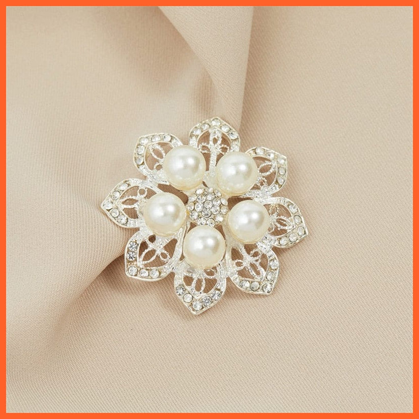 whatagift.com.au XZ0020-1 / 1 Piece Pearl Brooch For | Clothes Pin Accessories